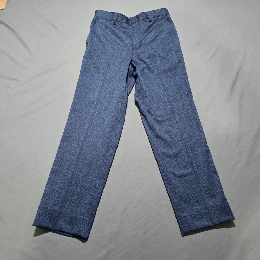 Lauren Ralph Lauren Dress Pants Kids 12R Blue Glen Plaid Adjustable Waist Slacks